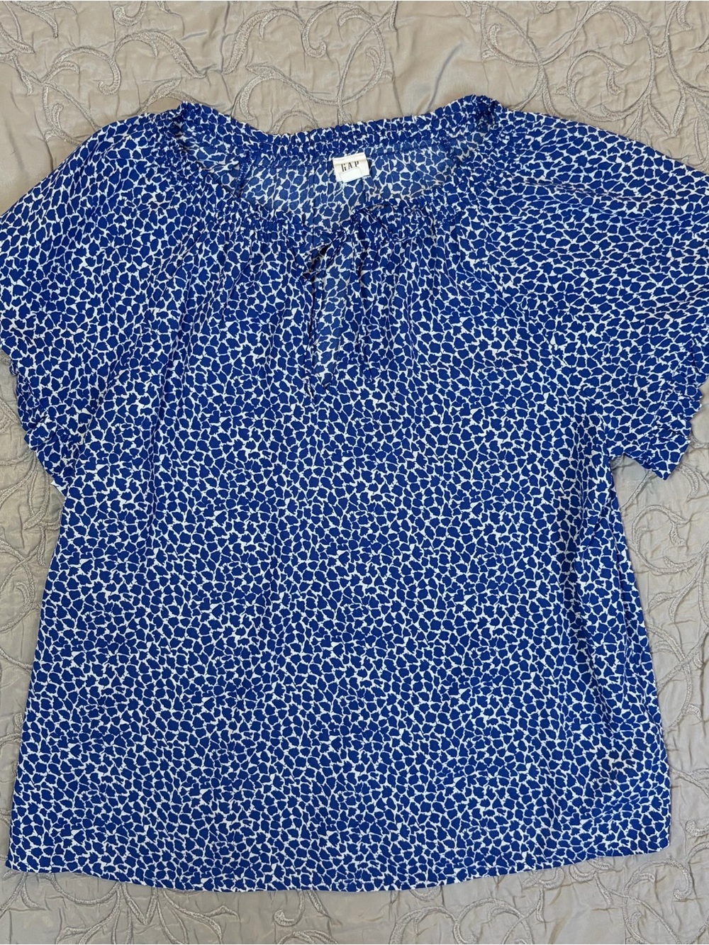 Lot Of 4 Women’s Medium 10 Blouses Polyester Loft Talbots Gap Workwear Shirts - Picture 2 of 13